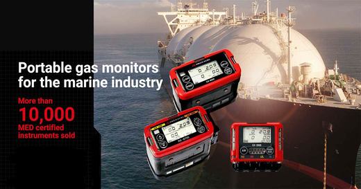 Gas detectors for marine